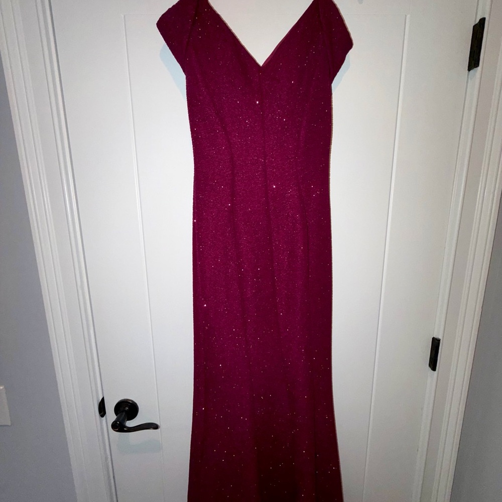 Night Way Collections Deep Red Maxi Dress